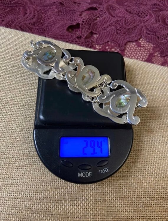 Taxco Sterling Silver XOXO Link Bracelet, Vintage Taxco Silver 925