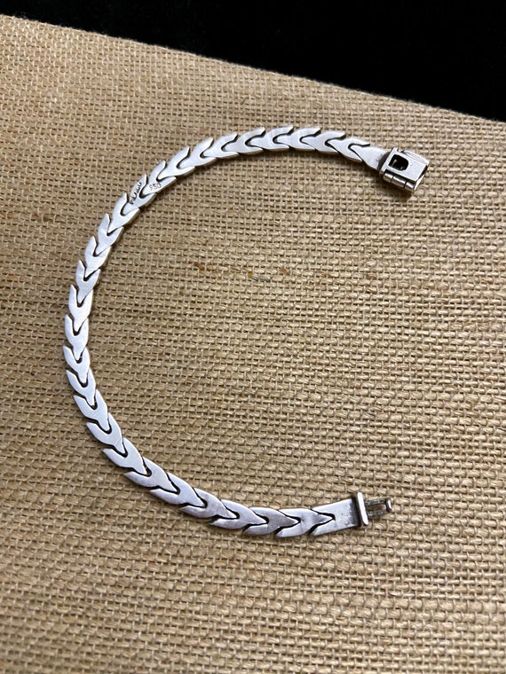 Bracelet Manchette En Argent 950 Signé HECHOEN Mexico - Poids 51g - Occasion