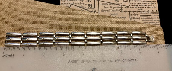 Silver 800 Rectangular Link Bracelet, European Si… - image 6