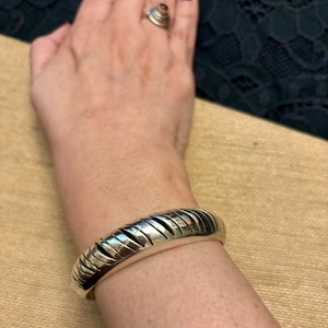 Taxco Sterling 925 Cuff Bracelet, Vintage Taxco Silver Cuff Bracelet, Unique Vintage Taxco Jewelry