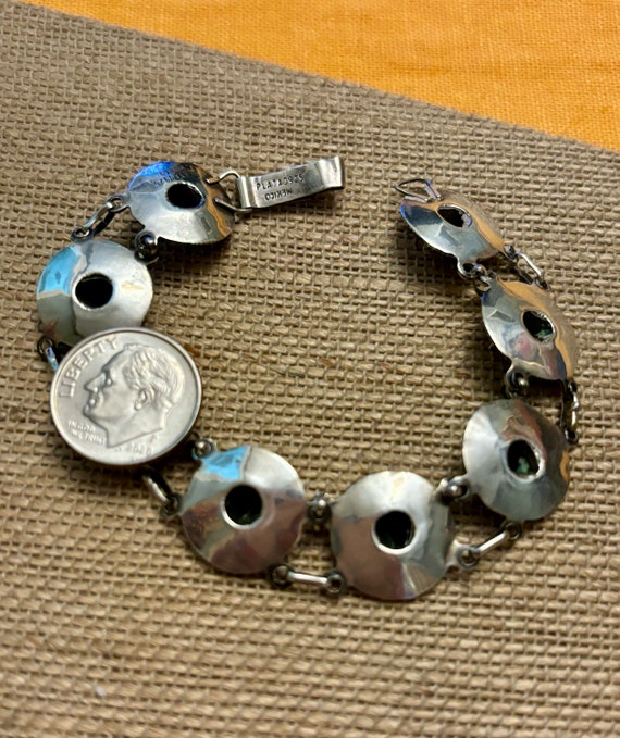 Mexico Sterling Silver Sombrero Link Bracelet, St… - image 5