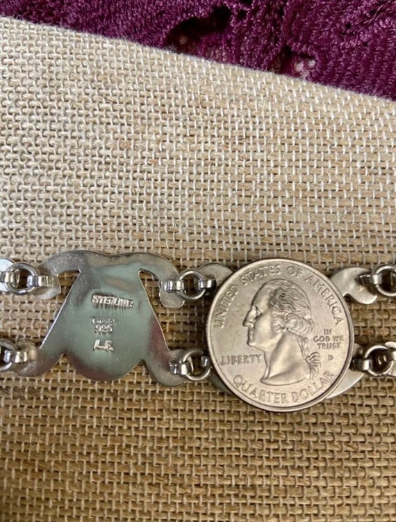Taxco 925 Silver XOXO Link Bracelet, Vintage Taxc… - image 6