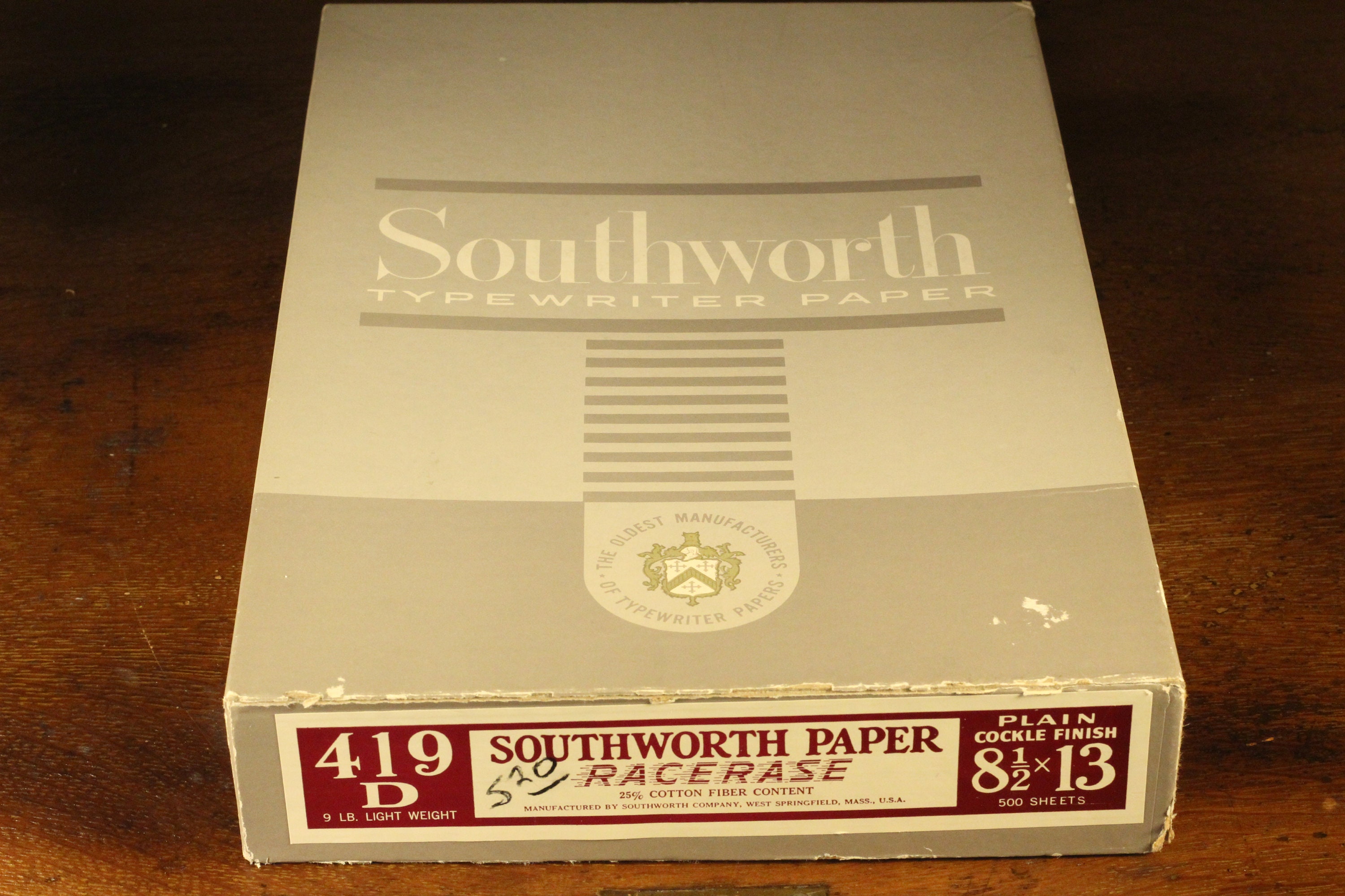 Southworth Red Ruled Vintage Typewriter Paper