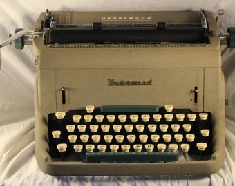 Underwood  SX11 Vintage 1956 Working Manual Standard Typewriter Beautiful Frieze Finish Creative Writing Instrument Collaborator Friend Tool