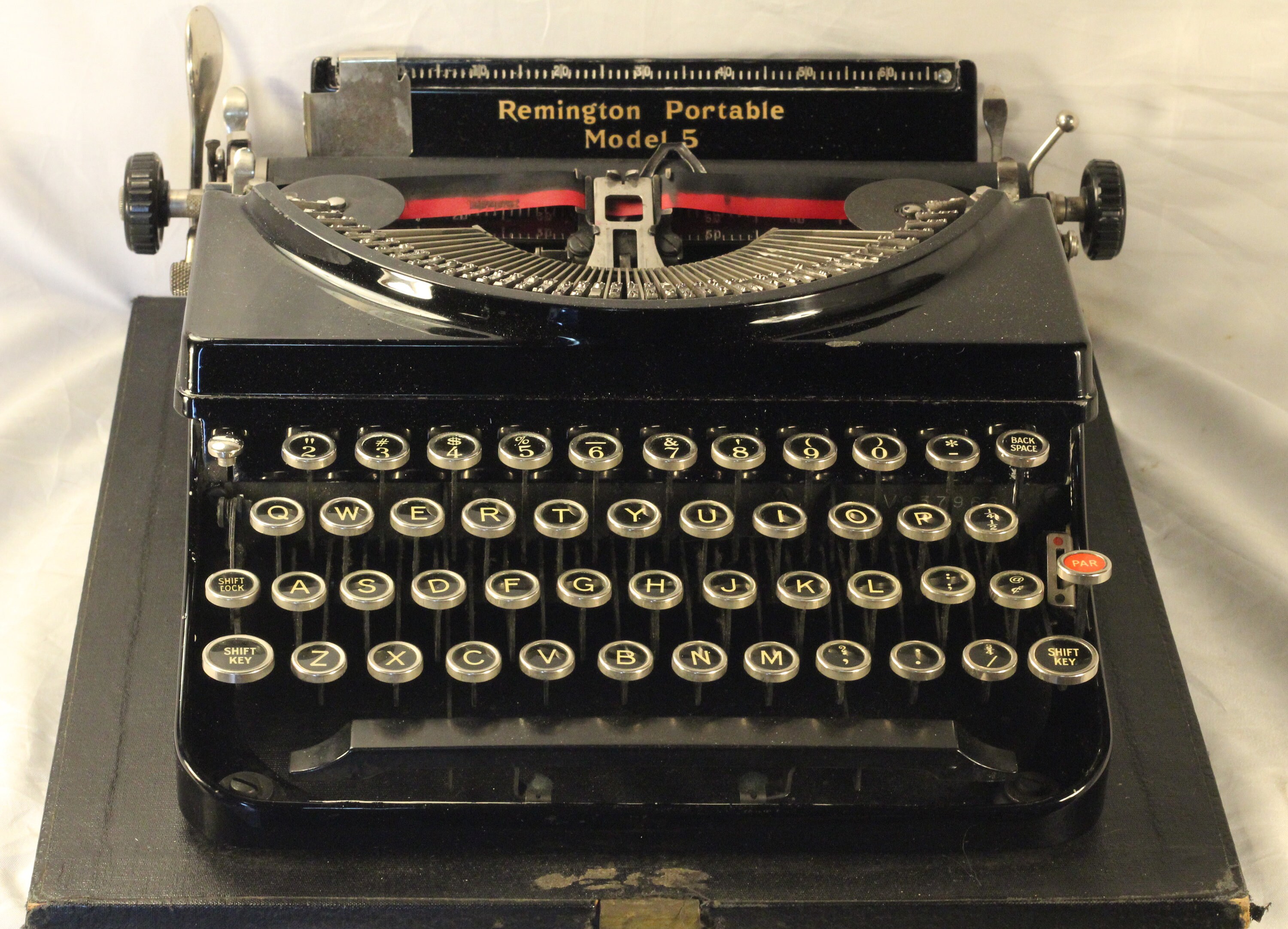 Remington Model 5 Vintage 1934 Working Manual Portable Typewriter