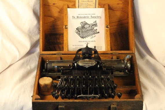 Blickensderfer No 5 Vintage 1895 Working Early Model Manual