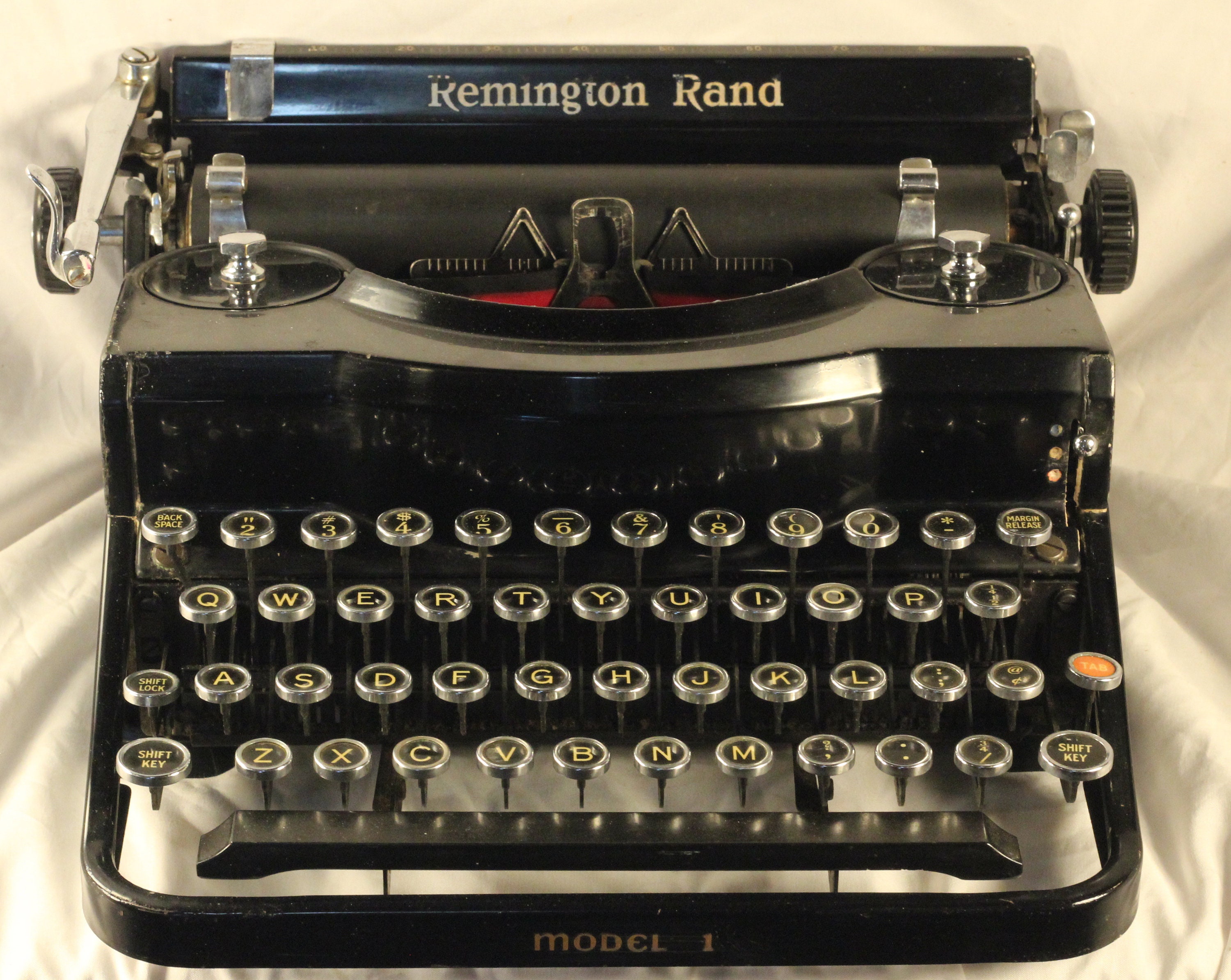 Remington Model 1 Vintage1934 Working Manual Portable Typewriter 