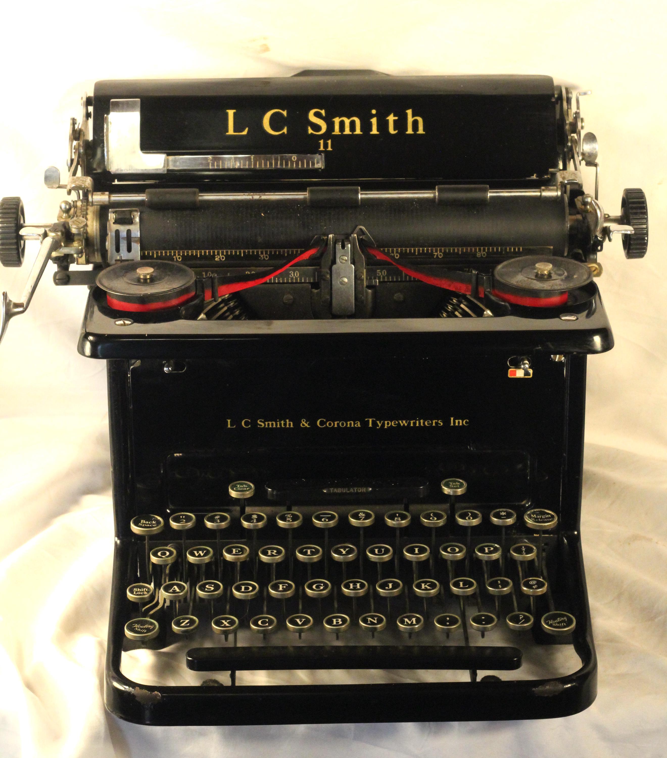 Lc Smith Antique Typewriter - Etsy