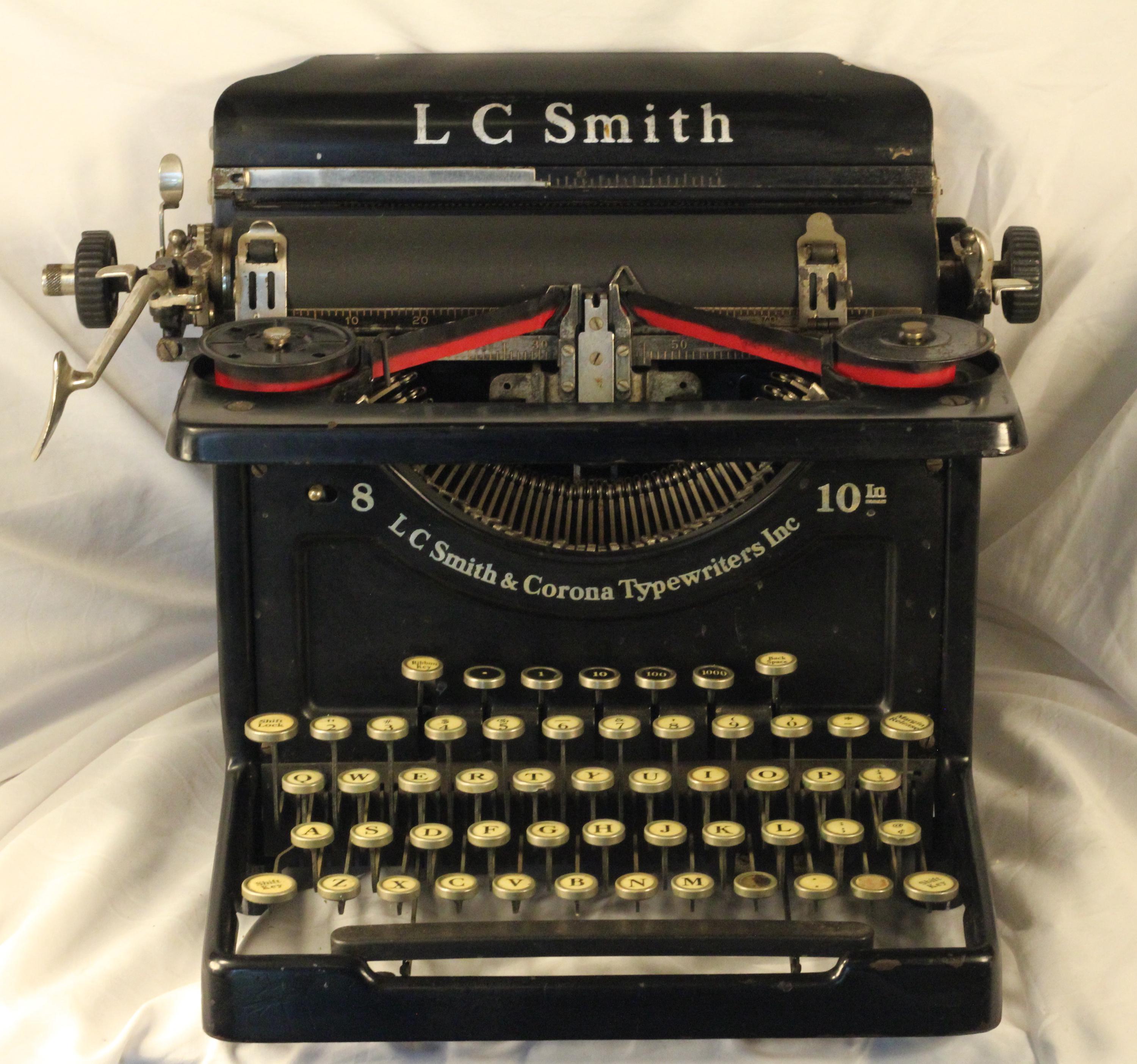 Lc Smith Antique Typewriter - Etsy