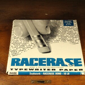 Vintage Typewriter Paper Southworth P412C Medium Weight 16 Lb Elegant Watermarked Paper For Your Creative Writing Projects 25% Cotton