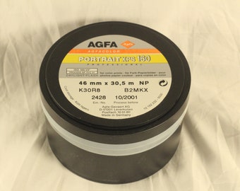 Agfa Portrait XPS 160 Full Sealed Roll 100 Feet 46 mm Color Film Make 127 Rolls or Other Applications
