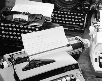 Fine Art Black & White Film Photograph Typewriters 4