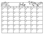 Wild Flower Calendar