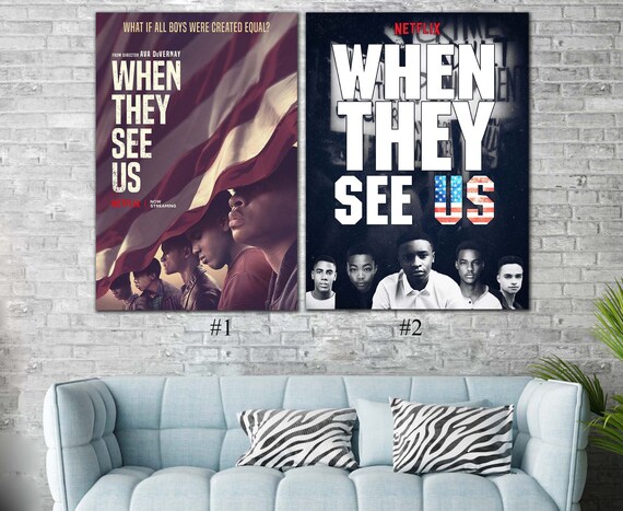 When They See Us Poster Tv Seriers 2019 Art Asante Etsy