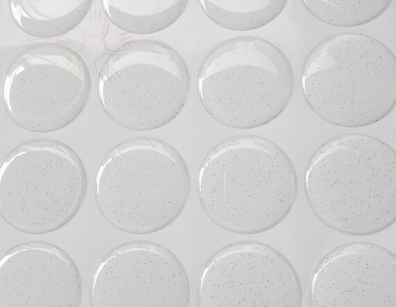 On Sales 25mm0 98 Inch High Quality Silver Glitter Epoxy Etsy