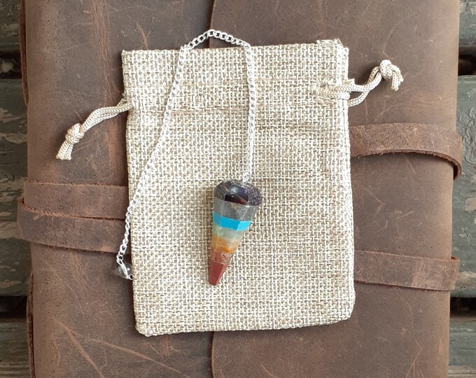 Chakra Pendulum // Divination Tool // Dowsing Pendulum - Etsy
