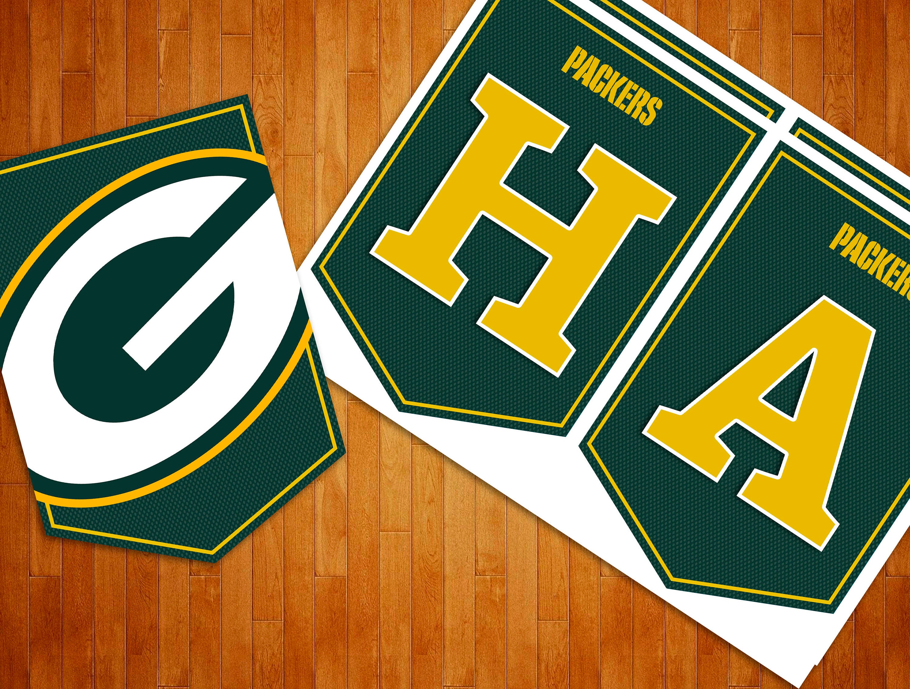 Green Bay Packers Printable Banner Green Bay Packers Happy | Etsy