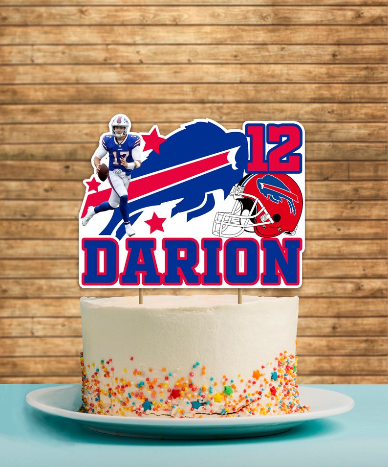 Buffalo Bills Cake Topper NFL Cake Topper Personalized Etsy