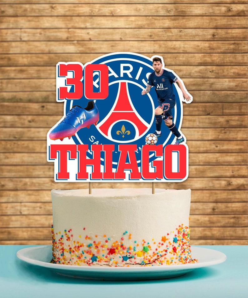 PSG Printable Cake Topper Lionel Messi Cake Topper | Etsy Singapore