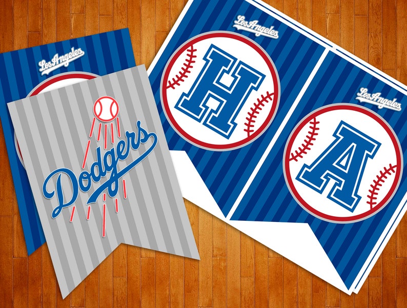 Los Angeles Dodgers Banner los Angeles Dodgers Happy Birthday | Etsy