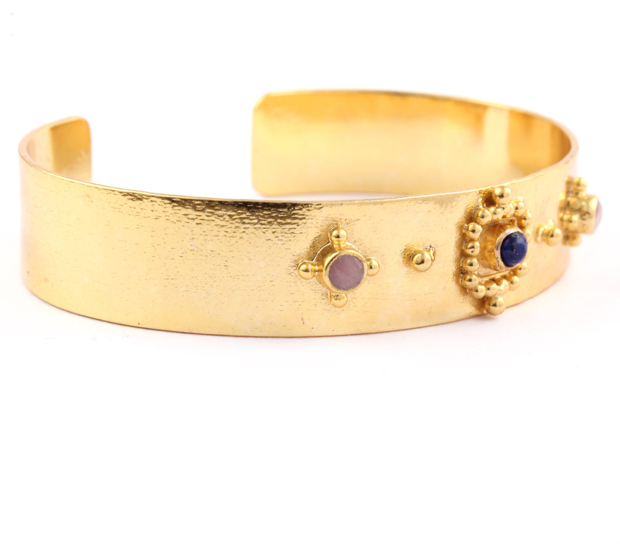Round Lapis Lazuli Bangles Bracelet Garnet Chalcedony | Etsy