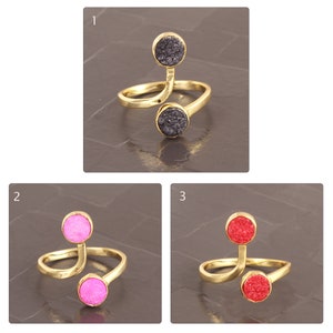 Druzy Snake Resin Ring
