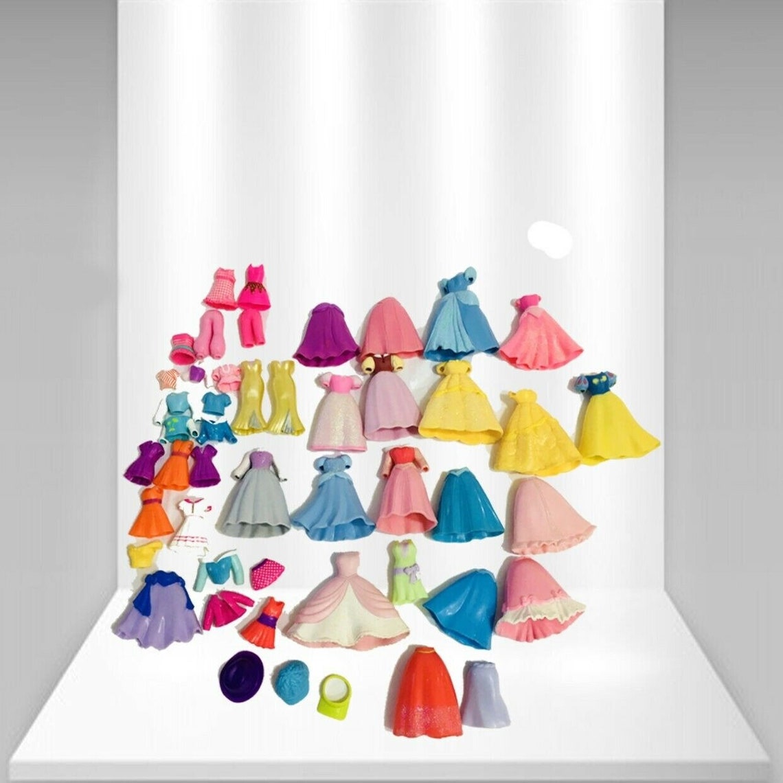 Disney Princess Polly Pocket Rubber Dresses 48 Pieces Etsy