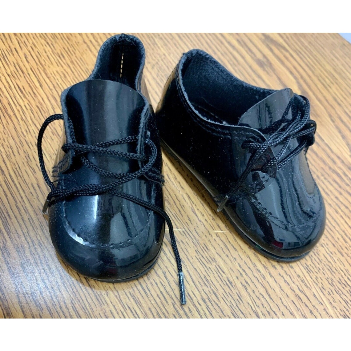 Baby Doll Lace Up Shoes Shiny Black Shoe Collection For Etsy