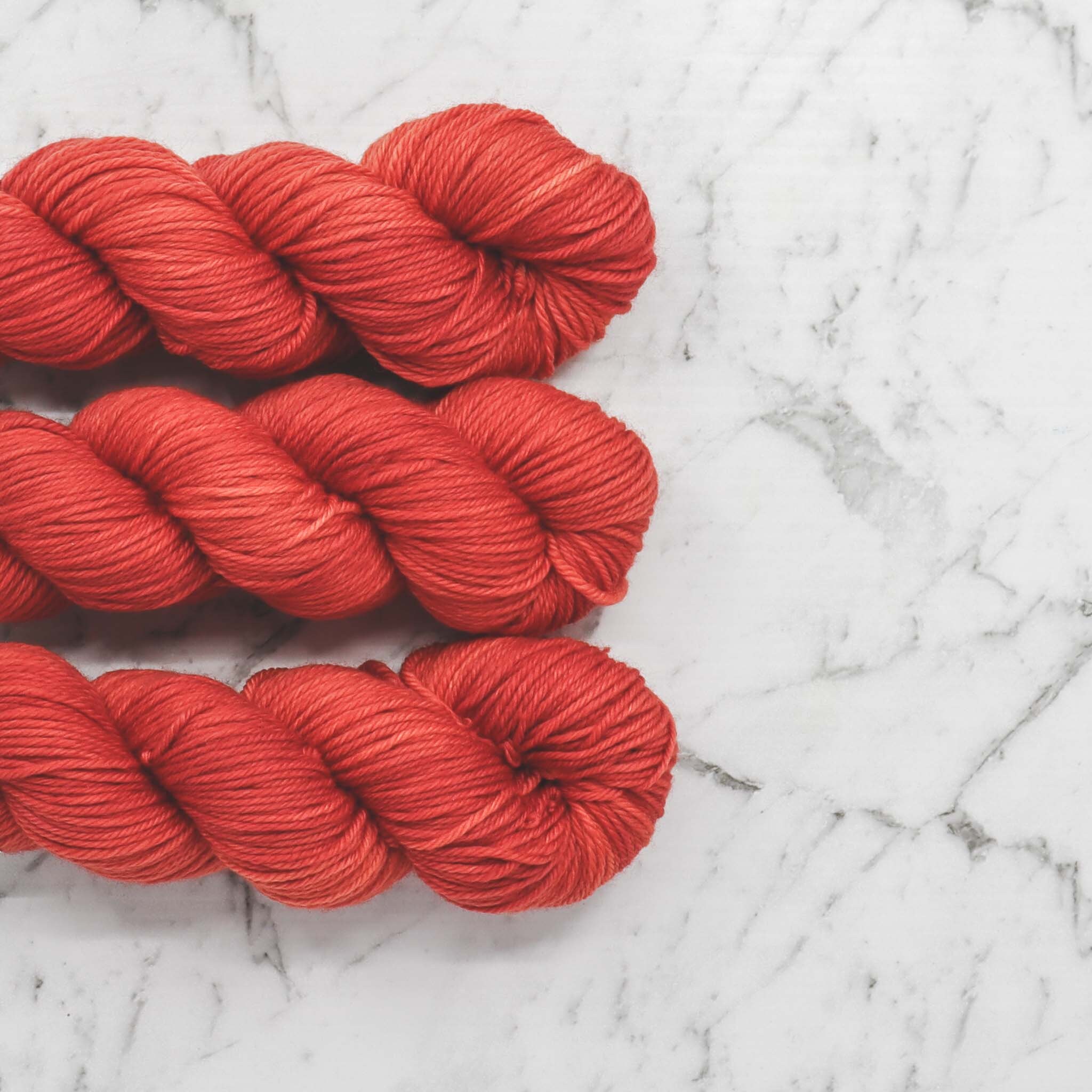 Burnt Orange DK Merino yarn Hand dyed wool Orange yarn Etsy