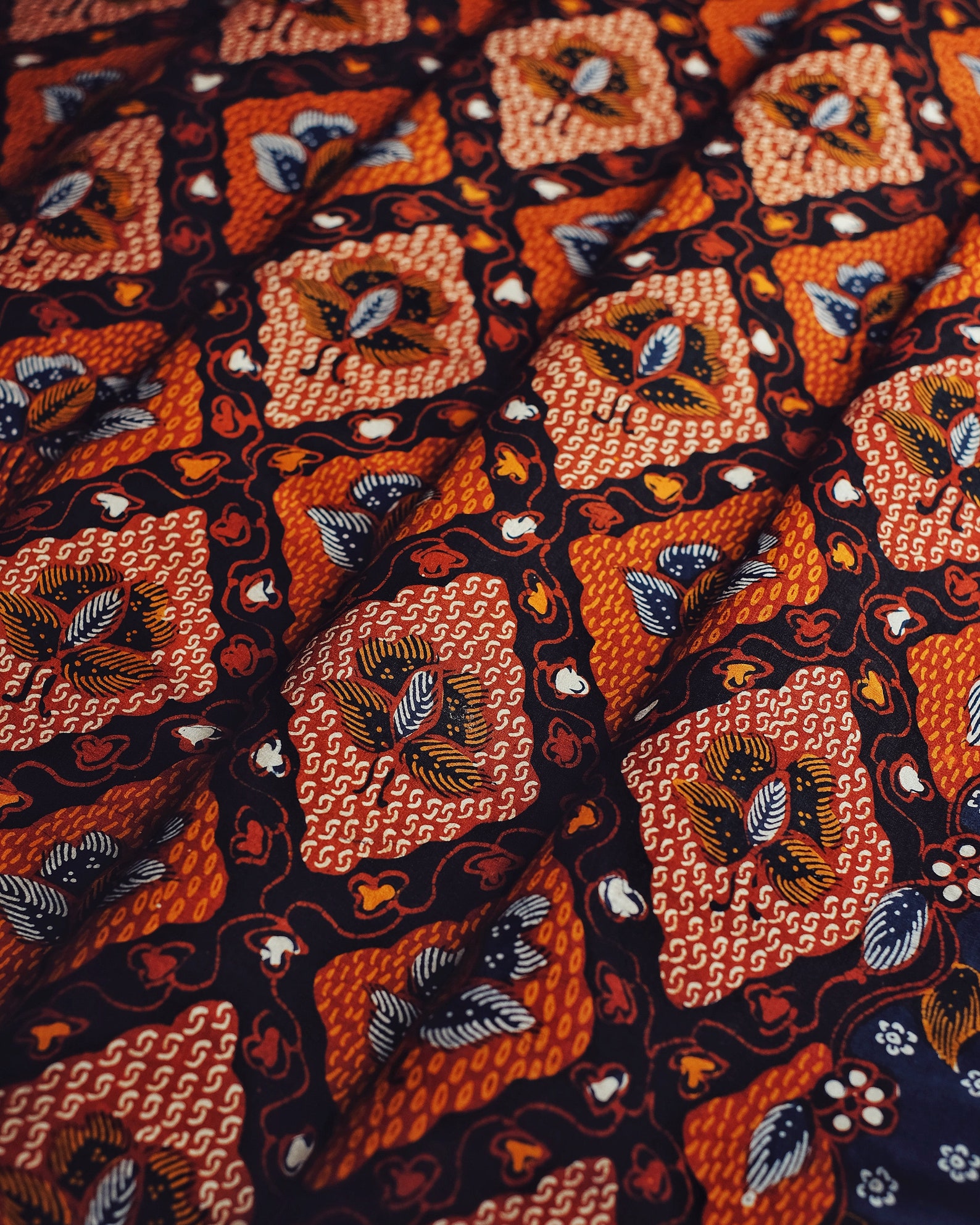 Batik  Indonesia Kotak  Fabric from the Madura Island Rare 