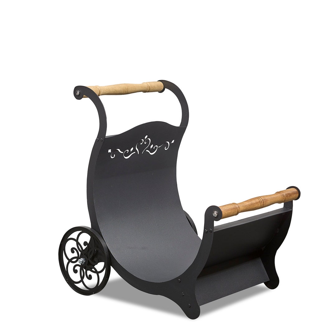 Decorative Firewood Holder Firewood Stand Fireplace Decor Etsy