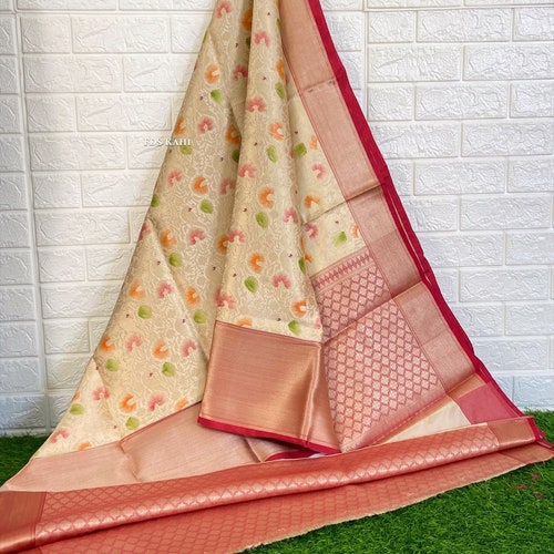 Fabulous unique kataan silk saree | stylebypanaash shops saree | elegant saree