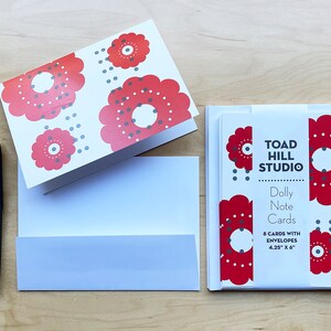 Carte de notes pliée Dolly Glossy 4.25 « x 6 »