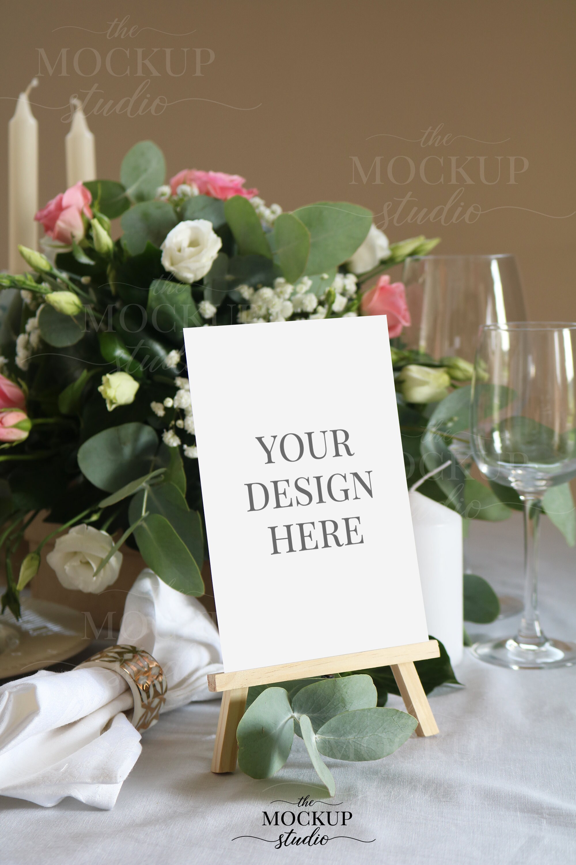 Download Wedding Table Number Mockup Table Card Mockup Table Number Etsy