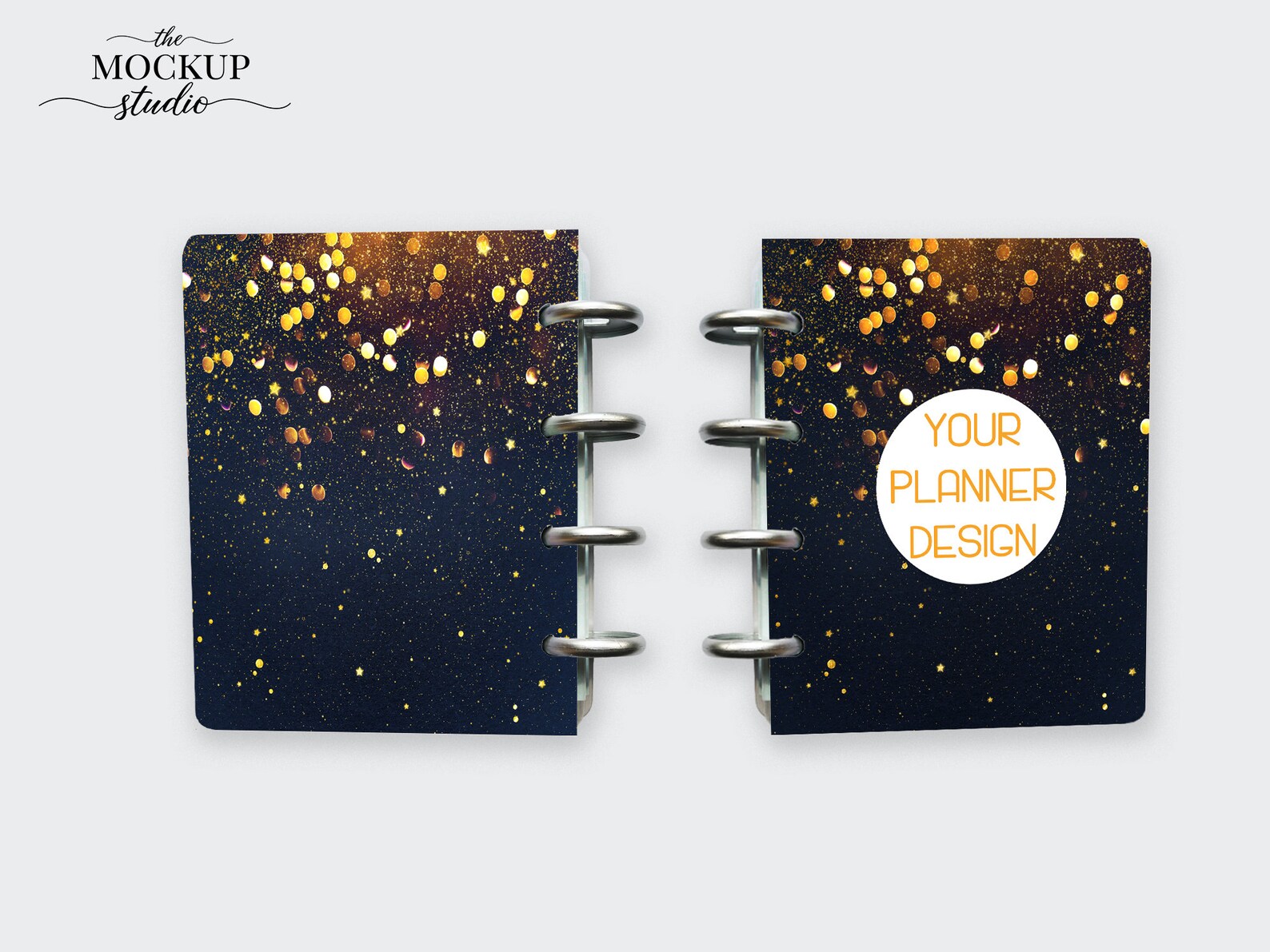Discbound Planner Mockup, Mini Size Discbound Notebook Mockup, Planner