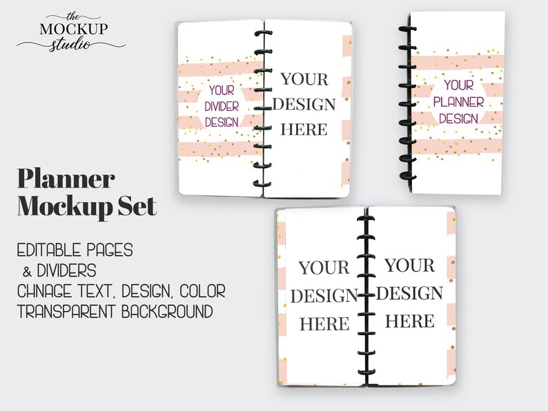 Download Disc Bound Planner Mockup 3 Sizes Discbound Notebook Mockup Planner Pages Mockup Printable Planner Mockup Design Templates Stationery 330 Co Il