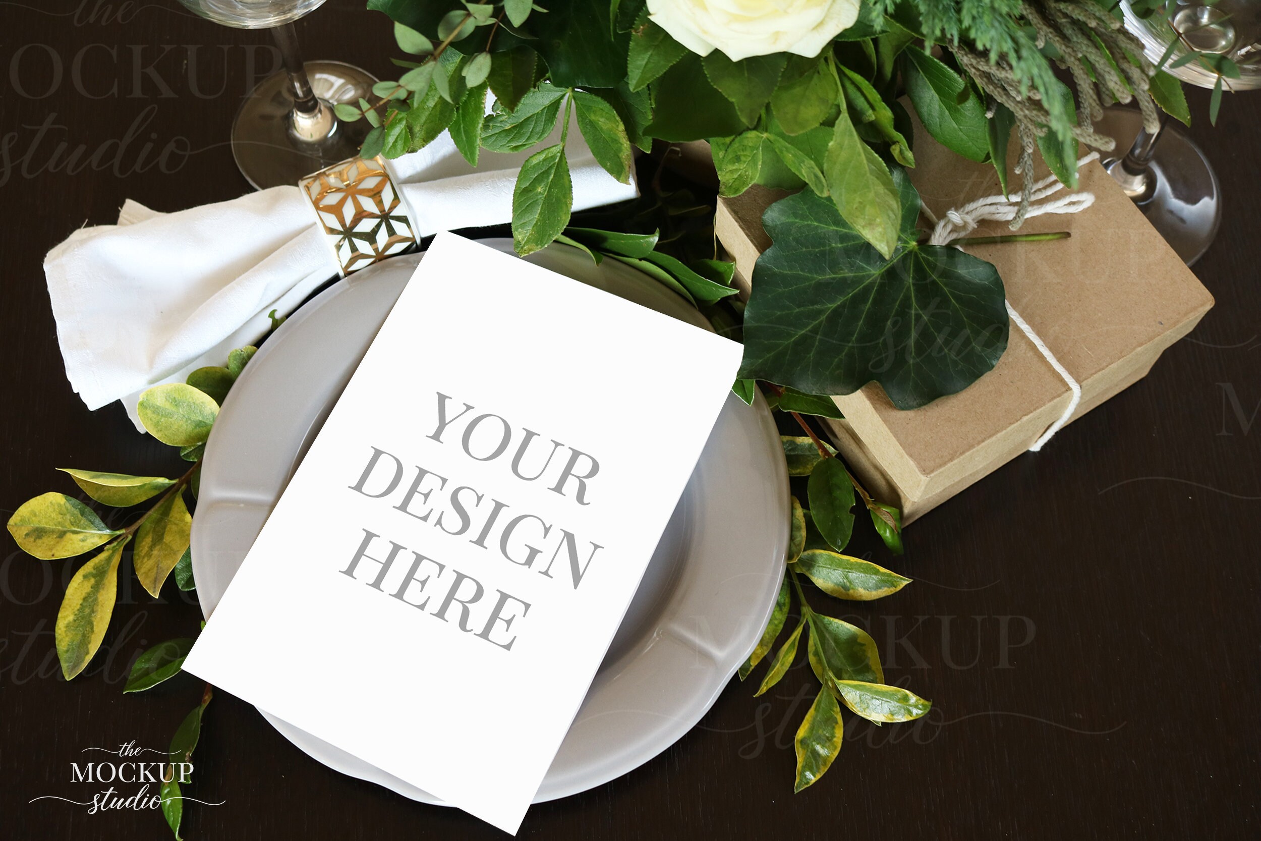 Card Mockup Wedding Invitation Mockup Wedding Menu Mockup Etsy