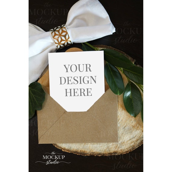 Card Mockup Wedding Invitation Mockup Wedding Menu Mockup Etsy