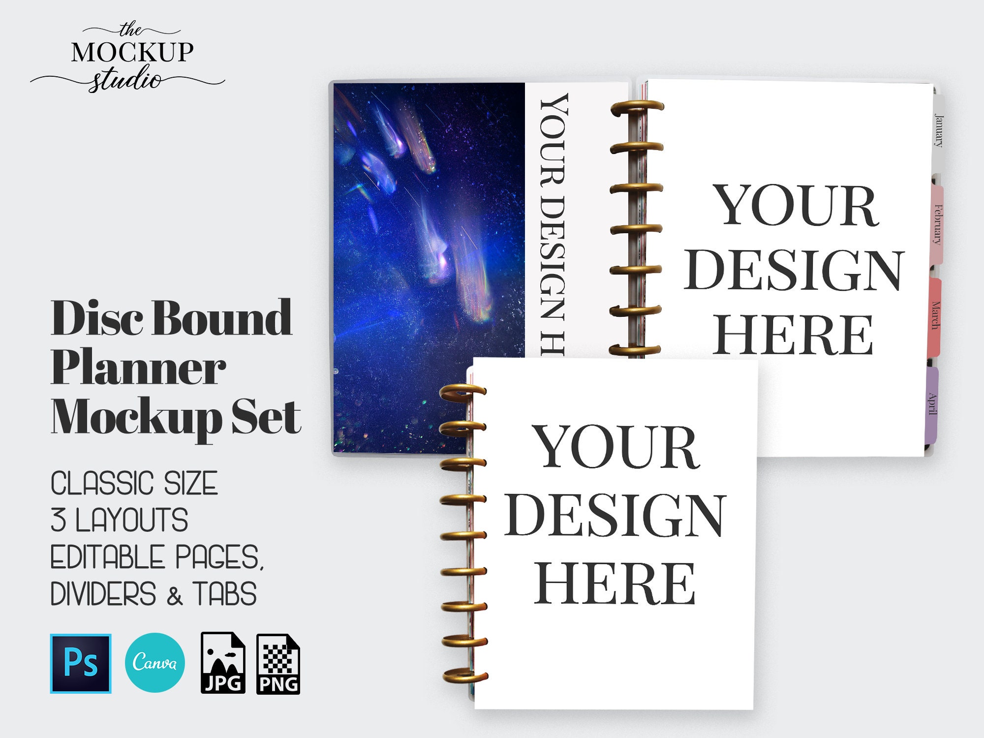 Discbound Planner Mockup Planner Pages Mockup Discbound Etsy
