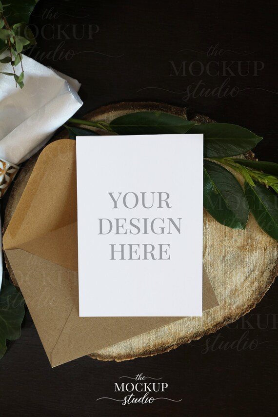 Card Mockup Wedding Invitation Mockup Wedding Menu Mockup Etsy