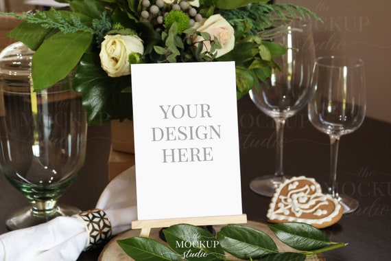 Download Wedding Table Number Mockup 5 X 7 Table Etsy