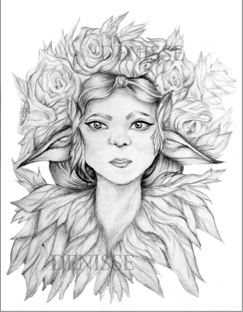 Adult Coloring Pages Printable Grayscale Women Coloring | Etsy