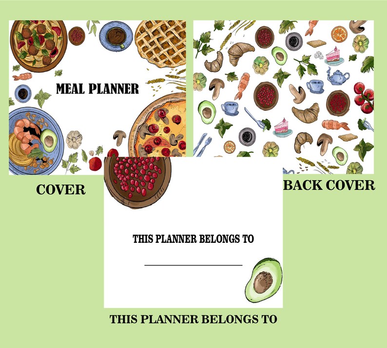 Printable Meal Planner Printable Grocery List and Shopping - Etsy