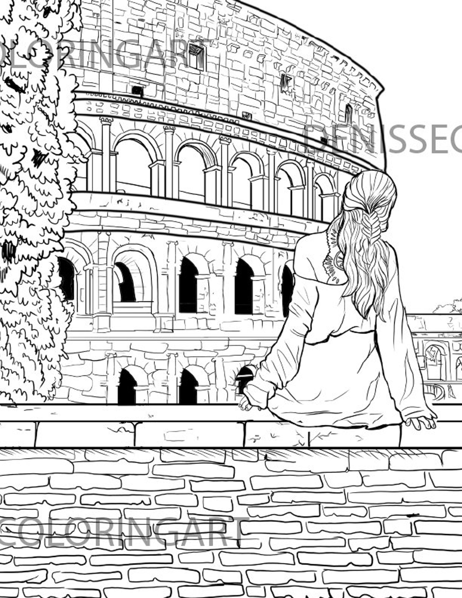 Italy Coloring Book Pdf Adult Coloring Book 12 City | Etsy Canada