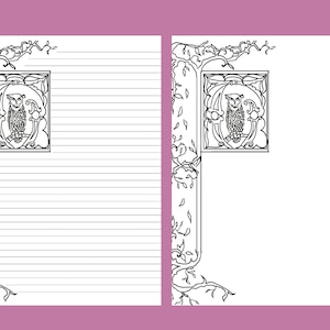 Coloring Medieval Writing Paper , Printable Medieval Journal Pages ...