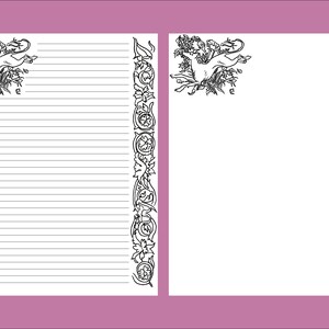 Coloring Medieval Writing Paper , Printable Medieval Journal Pages ...