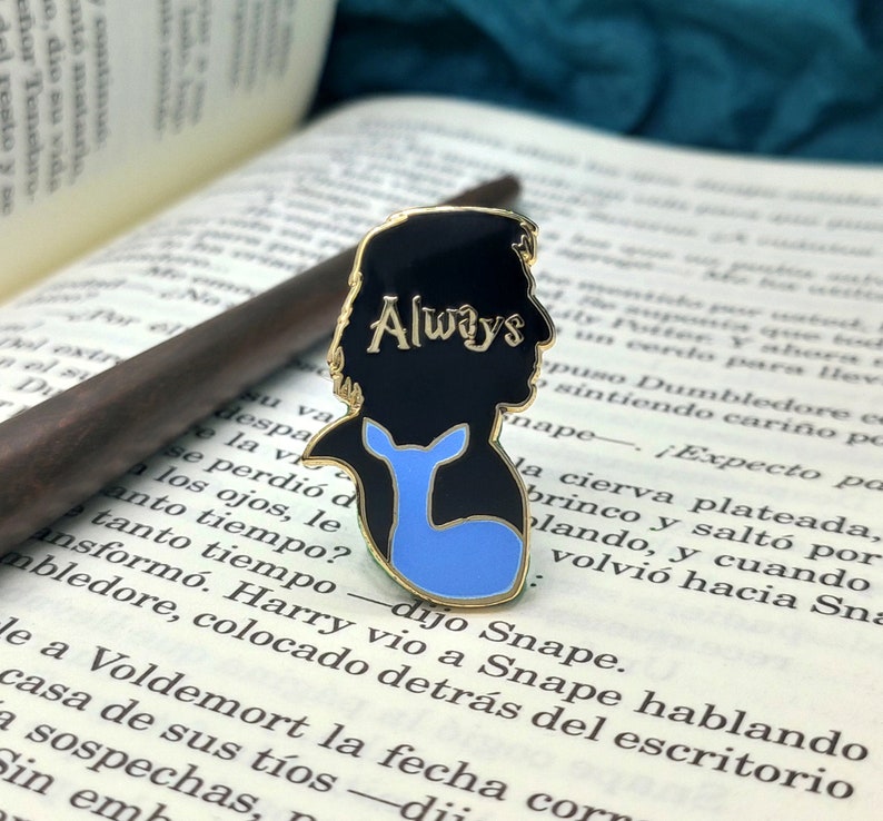Always Hard Enamel Pin Glow in the dark Inspired by Harry Potter pin character Snape