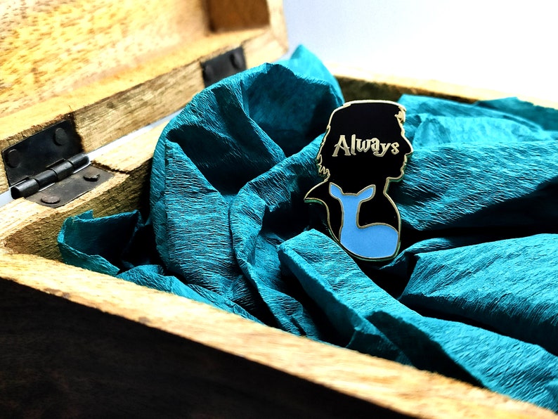 Always Hard Enamel Pin Glow in the dark Inspired by Harry Potter pin character Snape