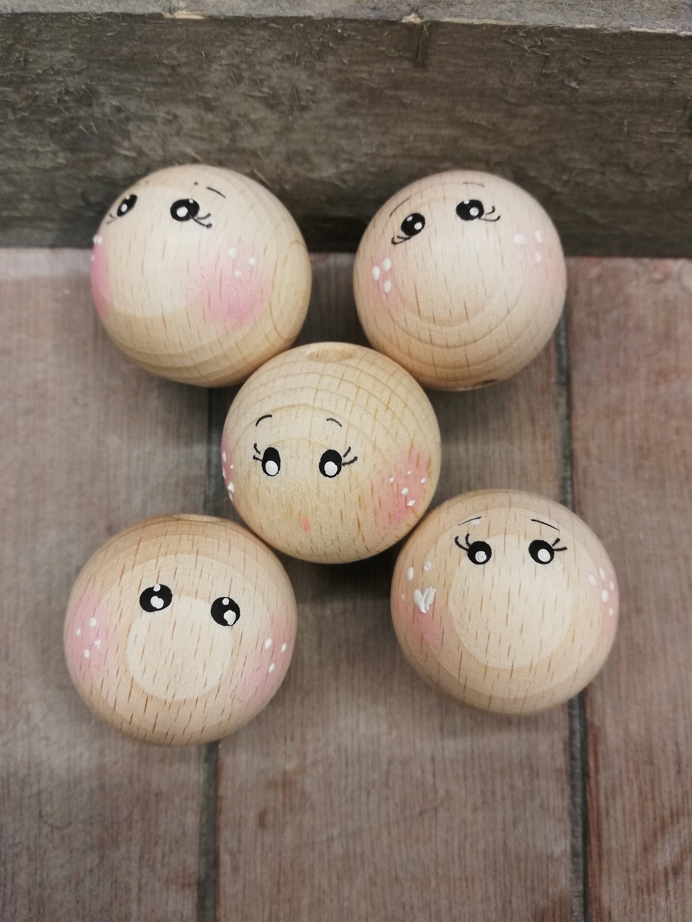 BAMBOLE DI PIOLO di ghianda in legno naturale fai da te in legno non