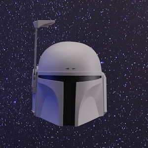 Jango fett Helmet 3d file made from LINEAGE(Dented version too!)
